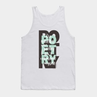 Poetry by Poet Tank Top